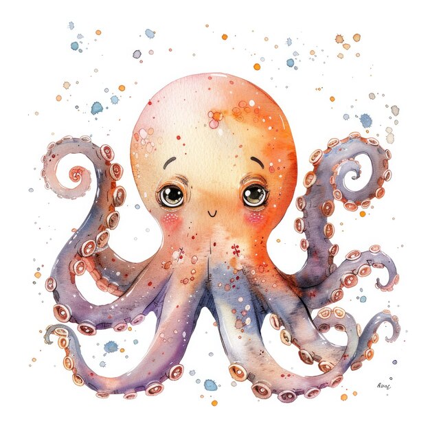 a drawing of an octopus with the word octopus on it