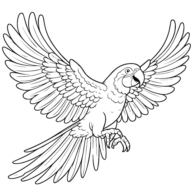 飛ぶオオカミの絵