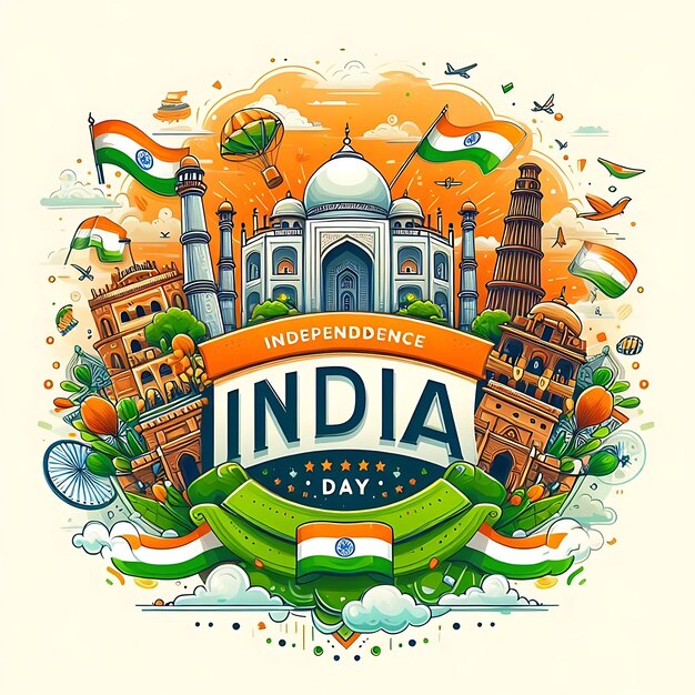 Photo a drawing of a picture of india and the word india on it