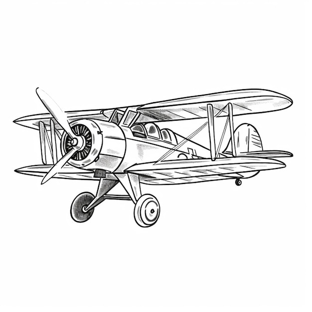 数字の2が描かれた飛行機の絵