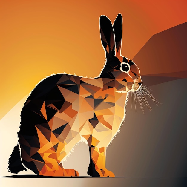 Рисунок кролика со словом кролик на нем