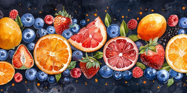 Drawing seamless pattern with vegetables and fruits at white background hand drawn illustration