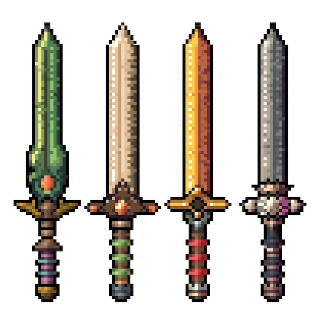 a drawing of a set of three swords with the word  the word  on it