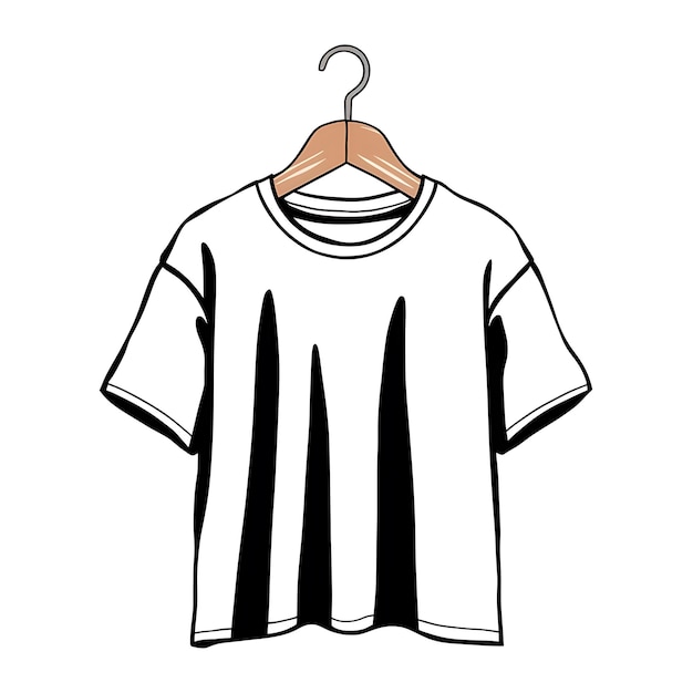 a drawing of a shirt that says t shirt on it
