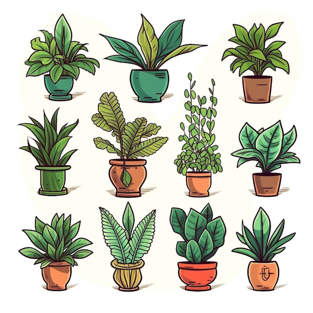 A drawing of some plants with the letter e on it