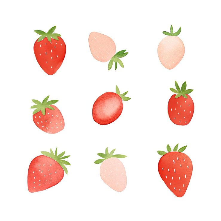 Photo ストロベリーの絵を描いたストロベリーズの絵