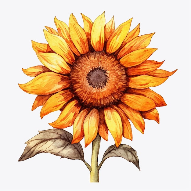 A drawing of a sunflower with the word sun on it