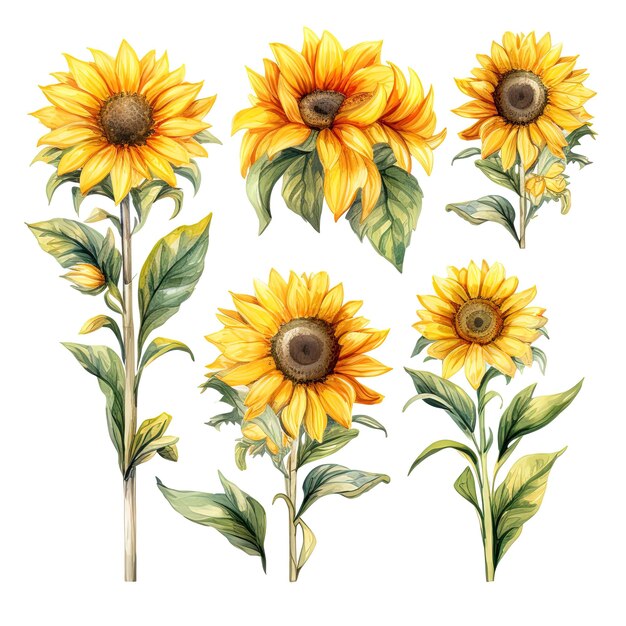 Photo a drawing of sunflowers with the word sunflowers on it