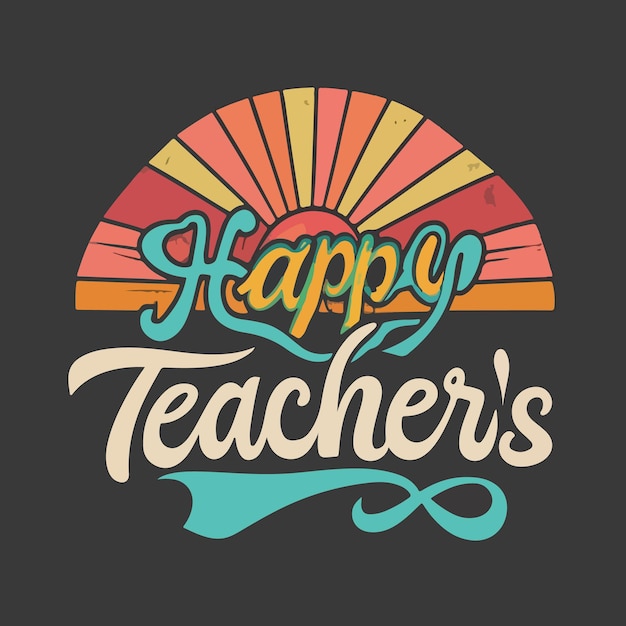Photo drawing a teachers day concept greetings background