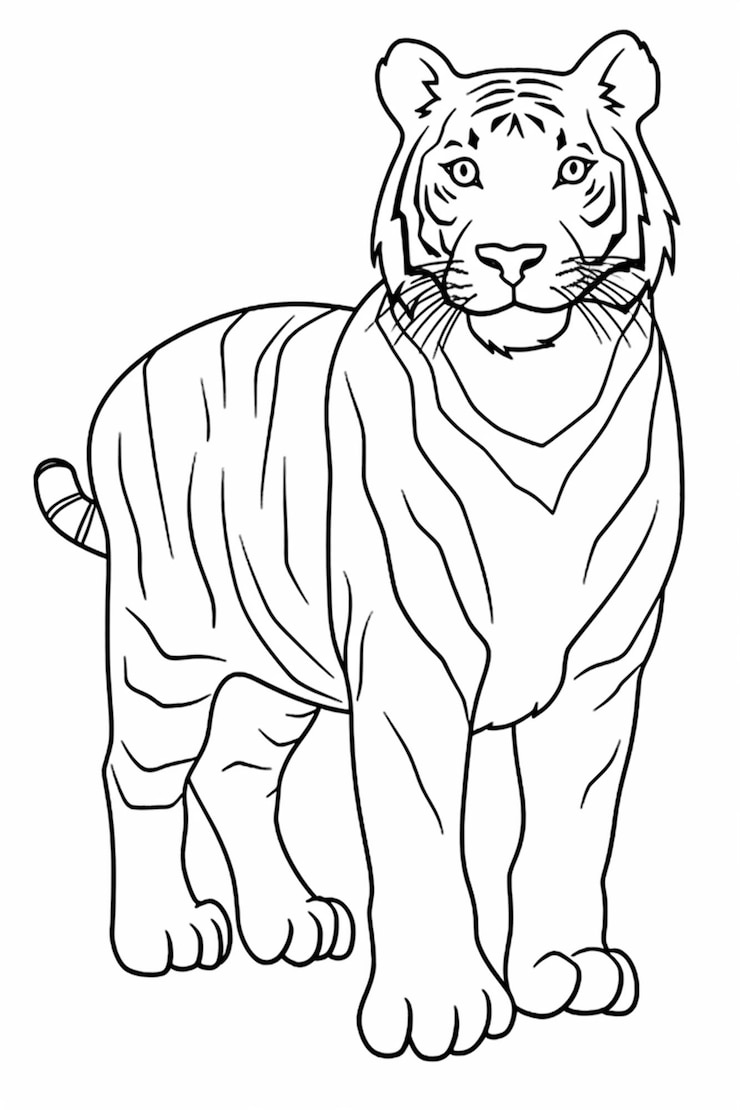 Photo a drawing of a tiger that has a tiger on it