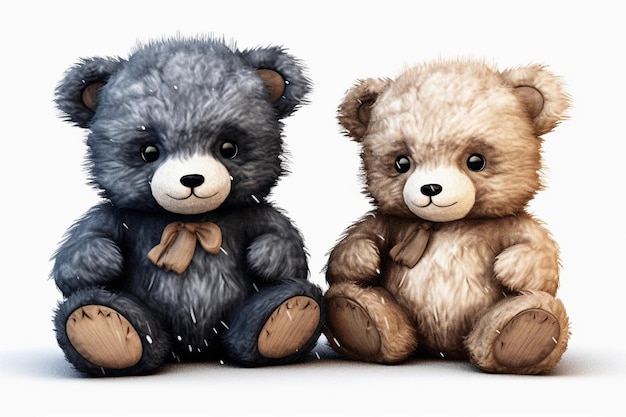 drawing of toy bears