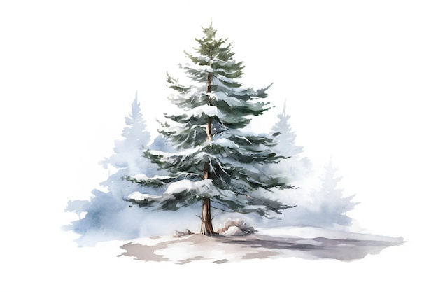 A drawing of a tree with snow on it and the word quot trees quot on it