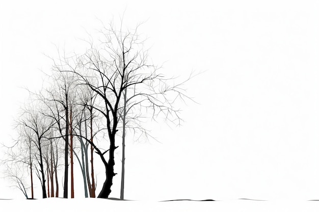 A drawing of trees with the title " trees " on the bottom.