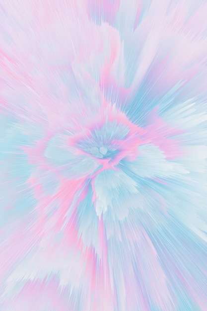 Drawing with watercolors, abstract images for the background. Design element, pastel pink and blue colors. Geometric flowers, kaleidoscope blur