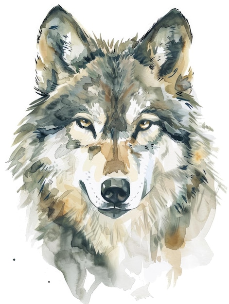 a drawing of a wolf that has a face that says wolf