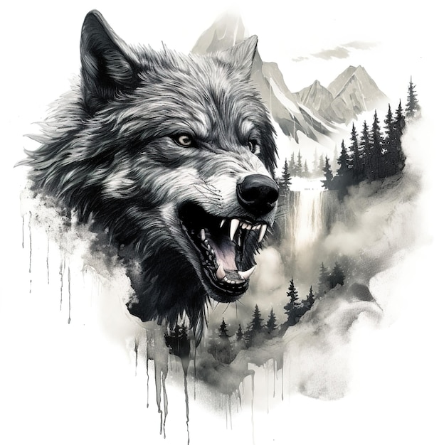 Download Powerful, Majestic Cool Wolf howling at the Night Sky |  Wallpapers.com