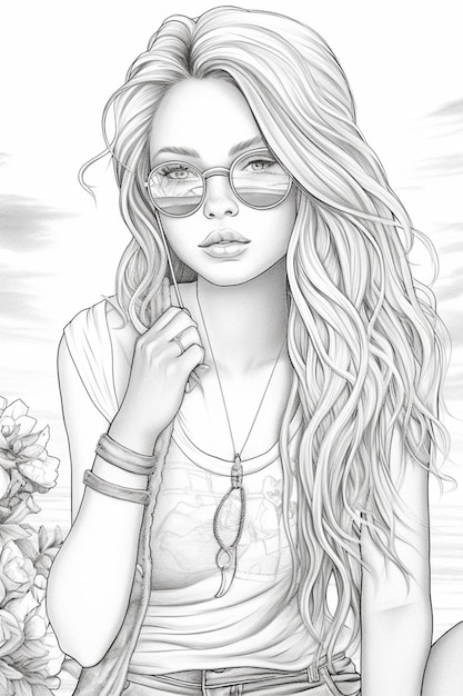 Cute Drawings Portraits 70 Photos  WONDER DAY  Coloring pages for  children and adults