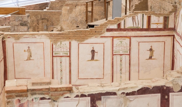 Drawings in Terrace Houses Ephesus Ancient City