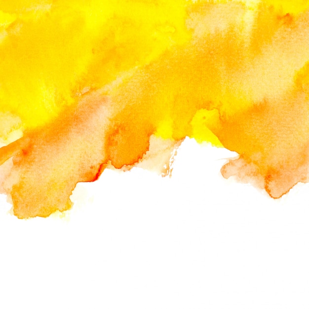 drawn yellow watercolor.