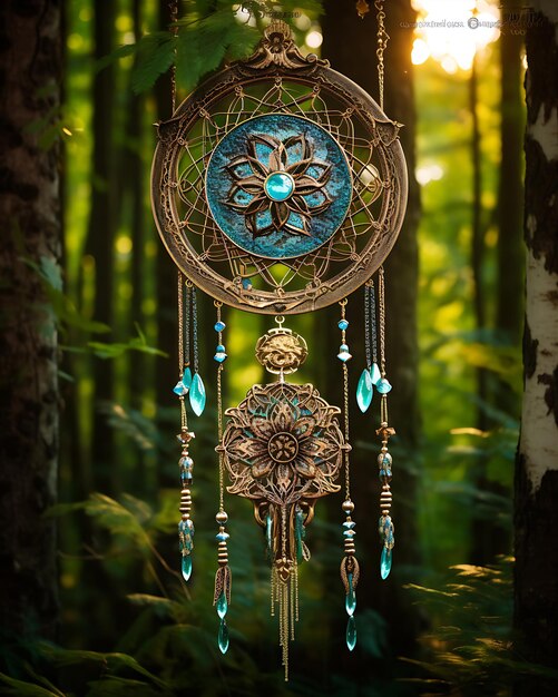 Dream Catcher Hanging in the Forest