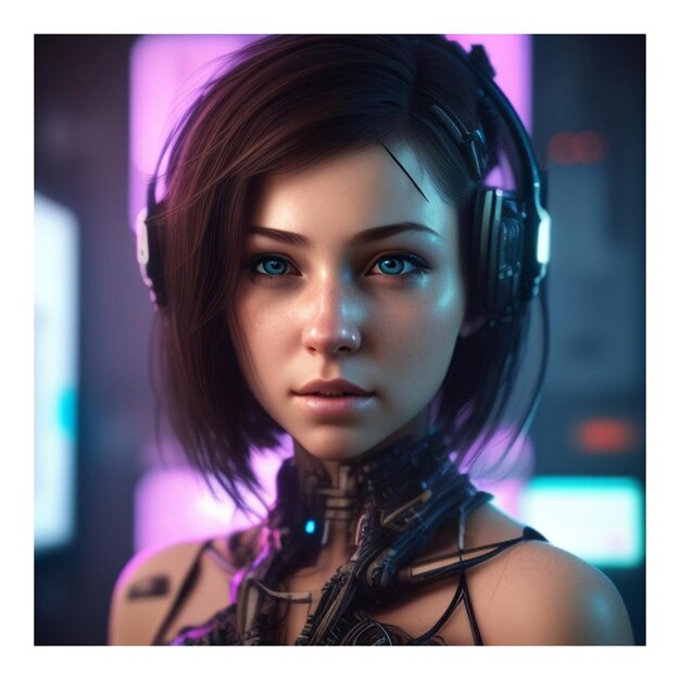 Dream cyberpunk girl