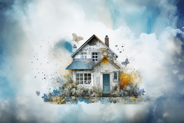 dream house Mixed media