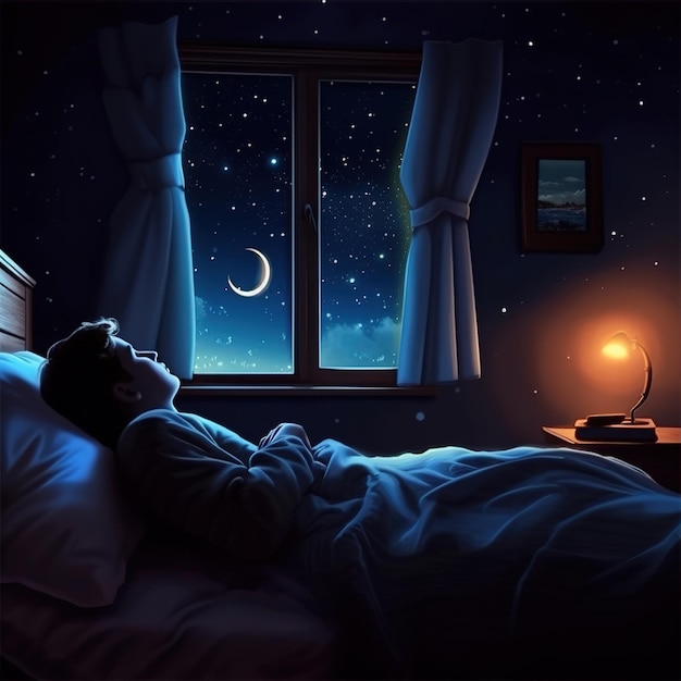 dream night through the window