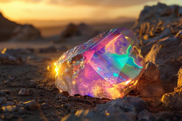 Photo dream opal that reveals visions of the unconscious