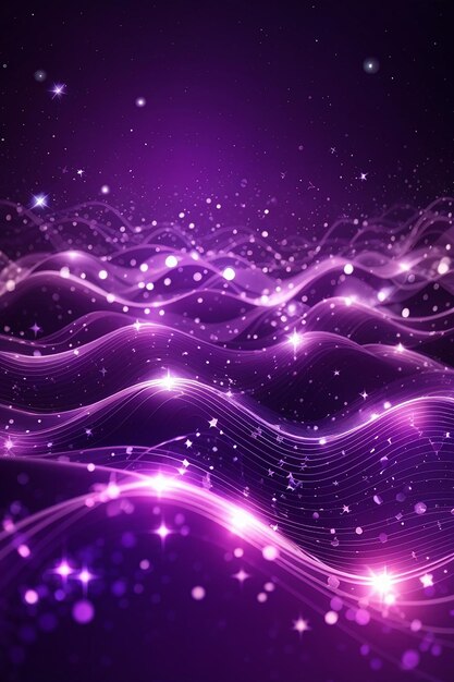 Dream Shaper Digital Purple Articles Waves And Light Abstrac Background