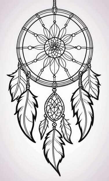 Dreamcatcher coloring page