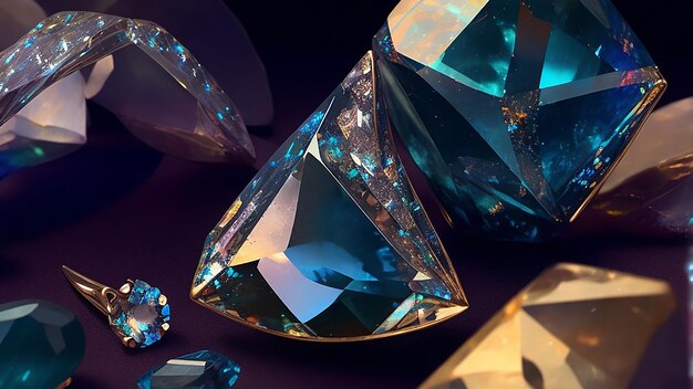 Dreaming detailed gemstones