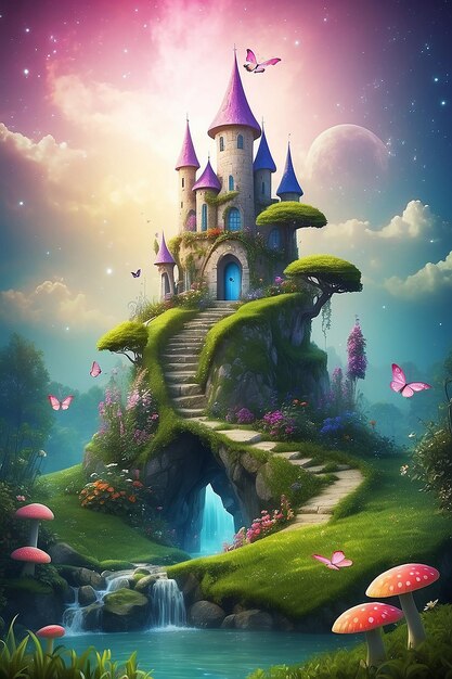 Dreamland Abstract fairy backgrounds for your design