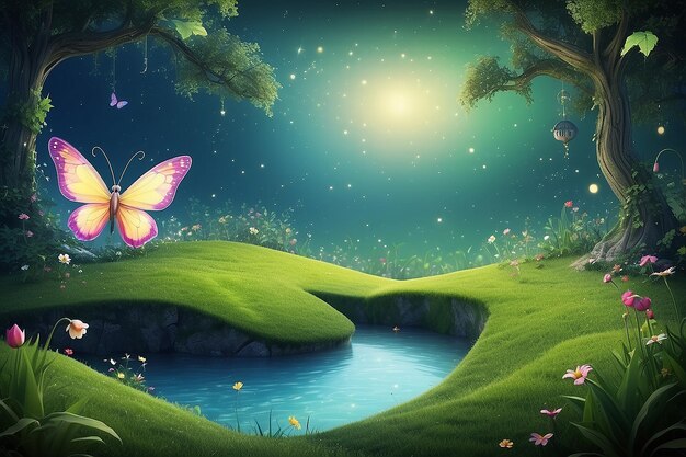 Dreamland Abstract fairy backgrounds for your design