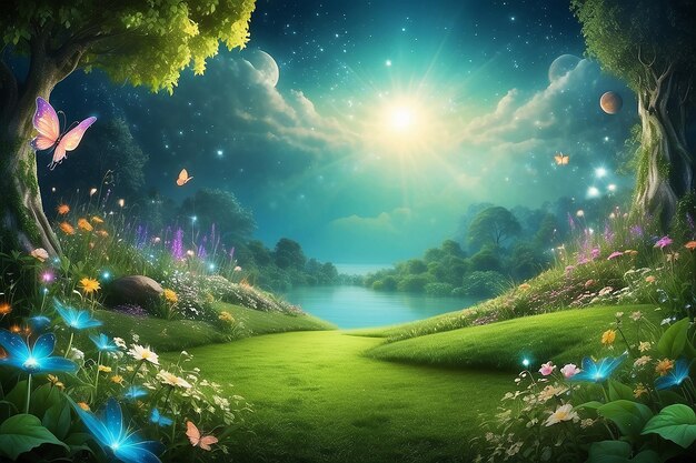 Dreamland Abstract fairy backgrounds for your design