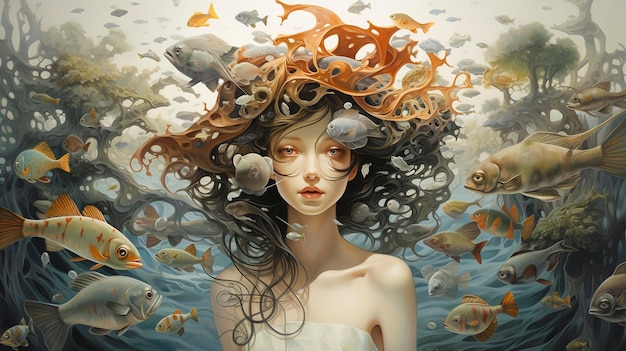 Dreamlike and Surreal Art oil painting