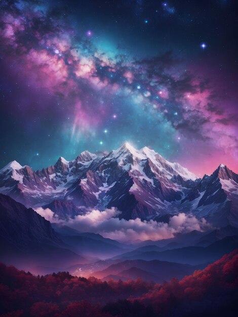 DreamShaper_v7_Free_photo_galaxy_nature_aesthetic_background_s_1