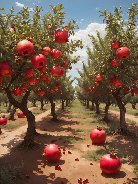 DreamShaper_v7_Pomegranate_Orchard_0