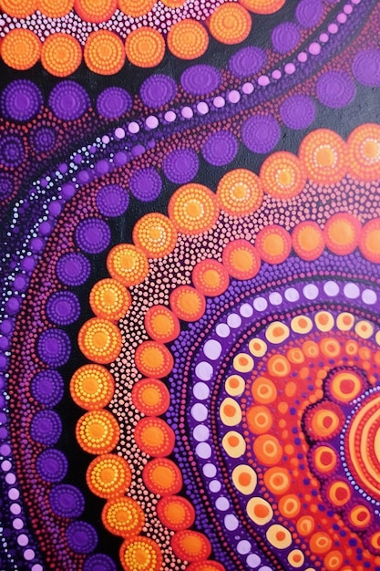 Photo dreamtime art painting