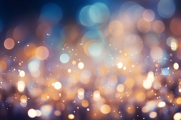 Dreamy Bokeh Background with Glowing Lights