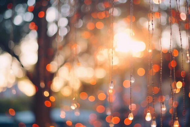 Photo dreamy bokeh lights spectacle