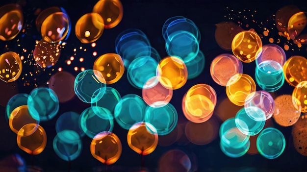 Dreamy Bokeh Nachtverlichting
