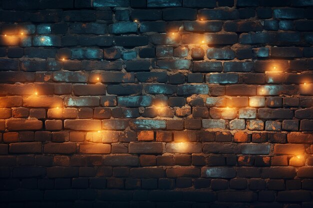 Photo dreamy brick wall with ethereal glow