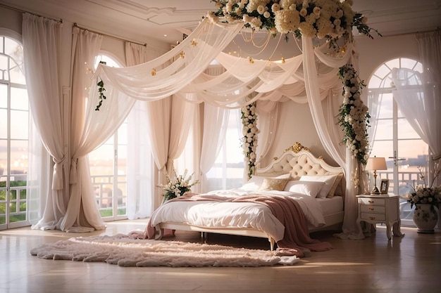 Мечтательные кровати с балдахином спят стильно и комфортно