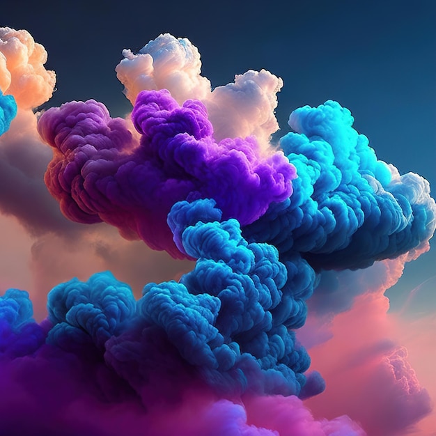 Dreamy colorful skies wallpaper