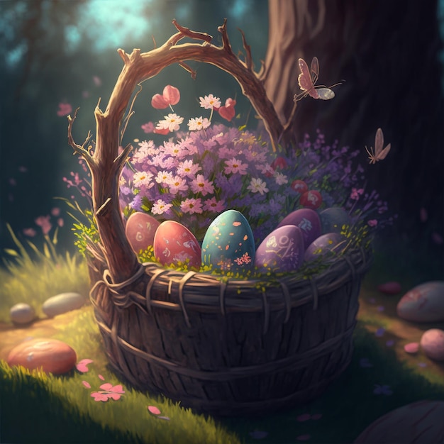 Dreamy Easter Egg Basket