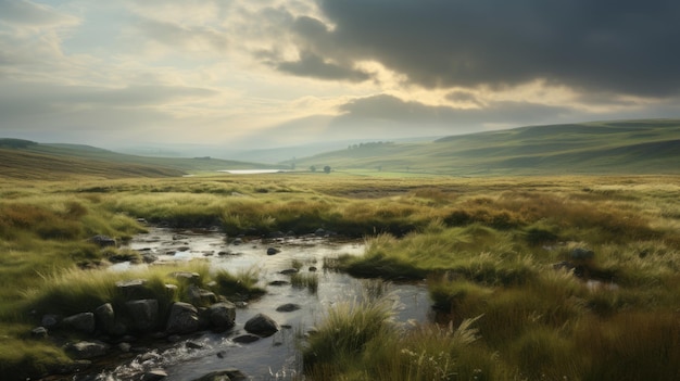Мечтательное болото в индуистских долинах Йоркшира