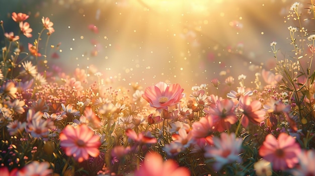 Dreamy Meadow Soft Focus Floral Bliss