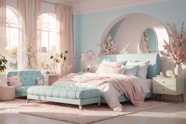 Dreamy Pastel Bedroom Decor Soft and Serene