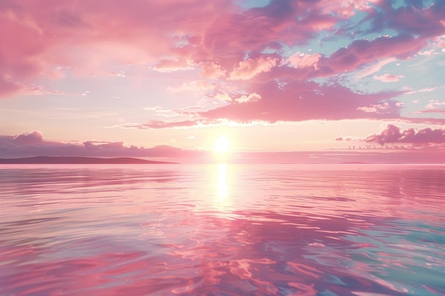 Foto i tramonti sognanti di colore pastello