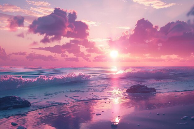 Dreamy pastel sunsets